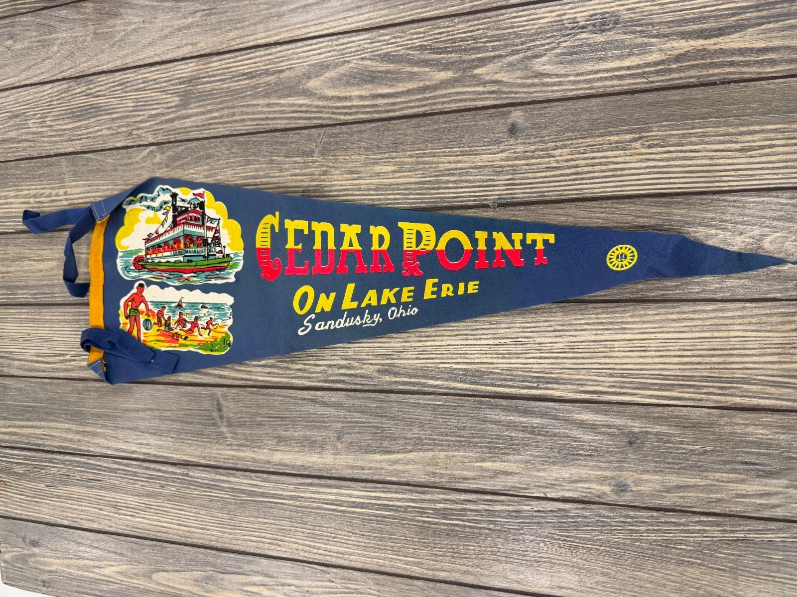Vintage Cedar Point Pennant Flag 30 Vintage Cedar Point Pennant Flag 30