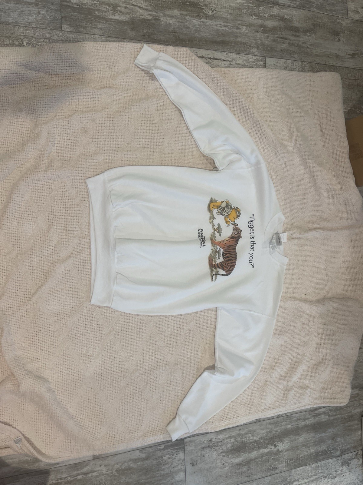Vtg 90s Disney World Animal Kingdom Tigger Is That You Sweatshirt Medium NWT NOS