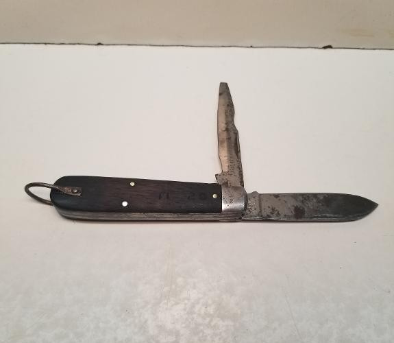 Vintage Ulster 2 blade rosewood  tl-29 electrician's knife, 1940's-60's