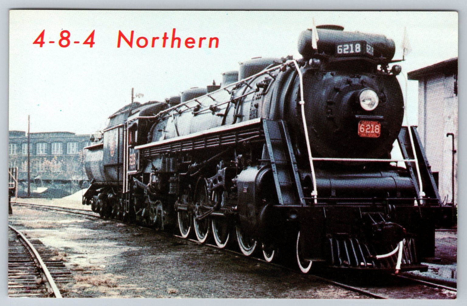 Canadian National Railroad 6218 4-8-4 Northern Steam Locomotive Detroit 1966