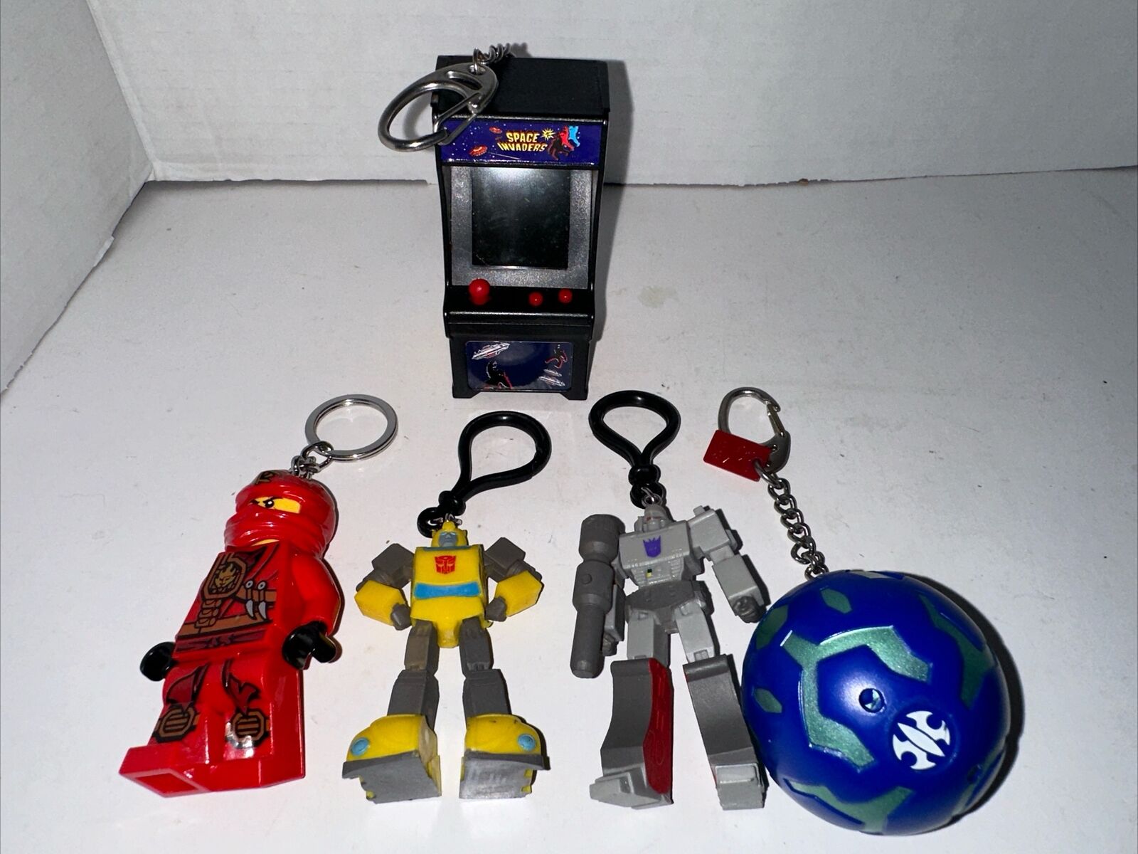 Tiny Arcade Cabinet Keychain Mini Video Game/ Lego, Transformers