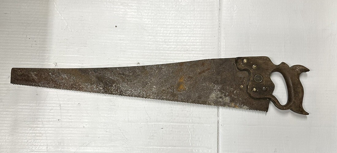 Antique 1896-1917 Disston  & Sons Philada Handsaw  ORIGINAL CONDITION 26