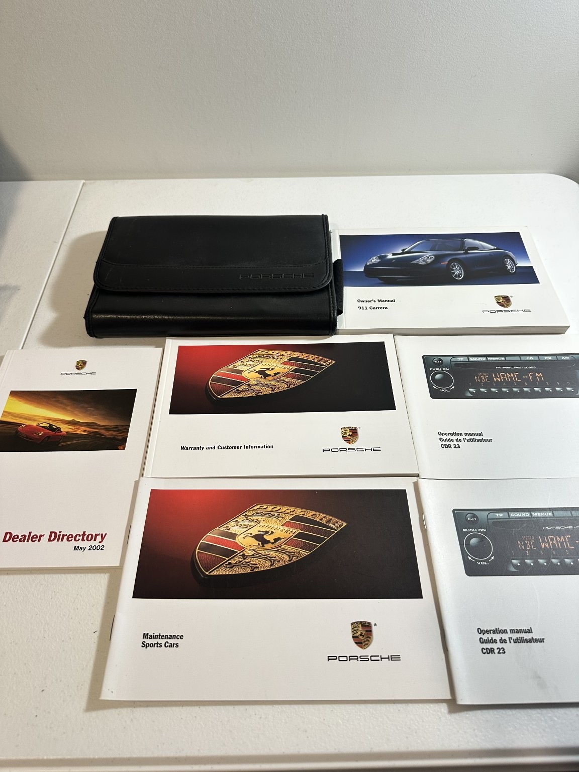 Porsche 911 Carrera Owners Manuals Set 2002