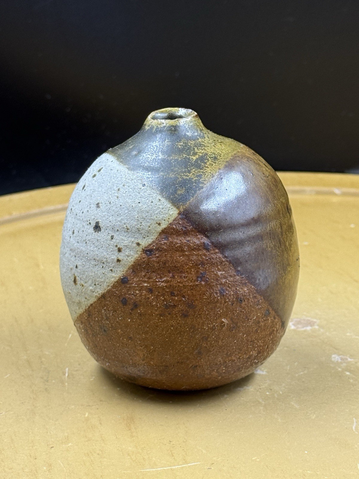 Art Pottery Earthtoned Bud Vase