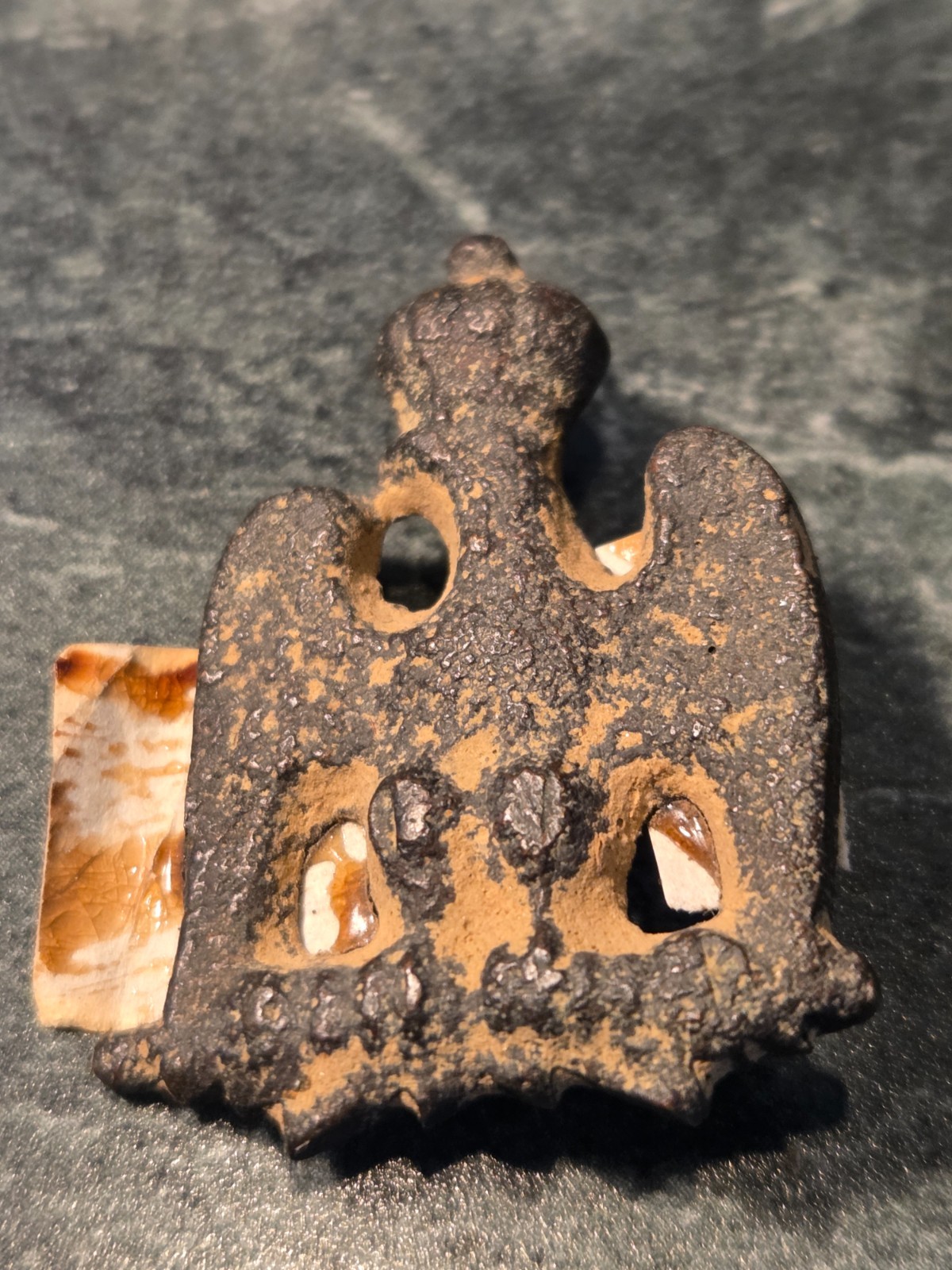 French Napoleonic bronze eagle artifact reportedly found at Waterloo battlefield French Napoleonic bronze eagle artifact reportedly found at Waterloo battlefield