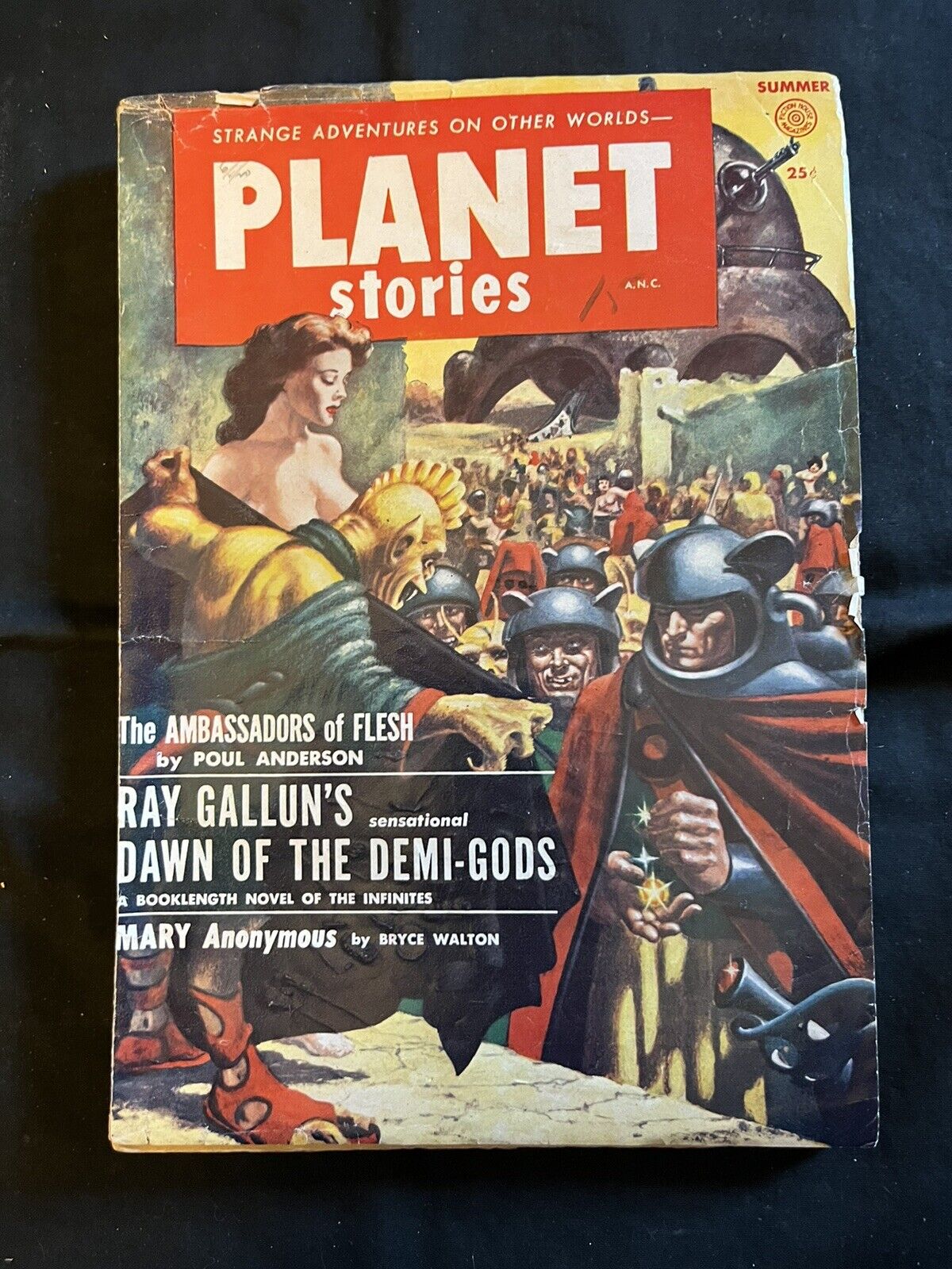 Planet Stories, V6#7, Summer 1954 Pulp, Great Cover
