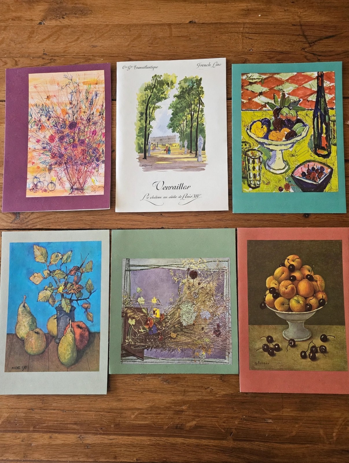 6 Vintage SS France Ocean Liner Menus 1965 – Paquebot France, Diner de Gala