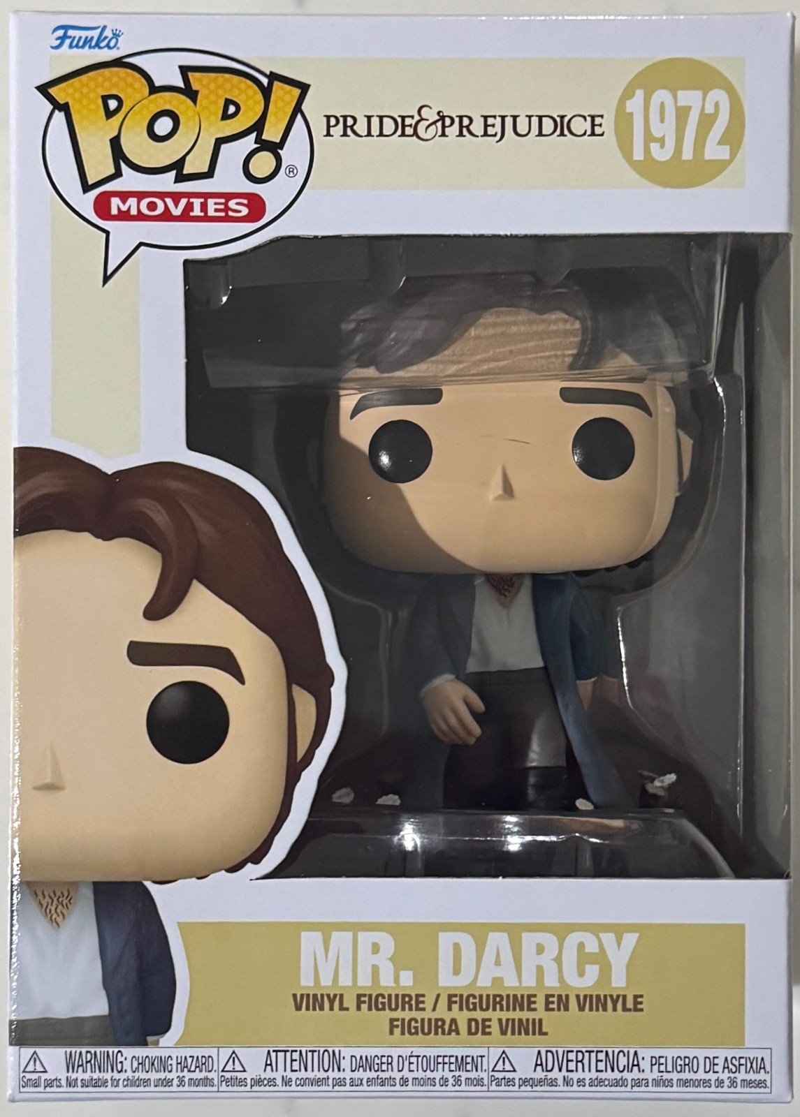 Funko Pop Movies Pride and Prejudice (2005) Mr. Darcy #1972 Figure + Protector