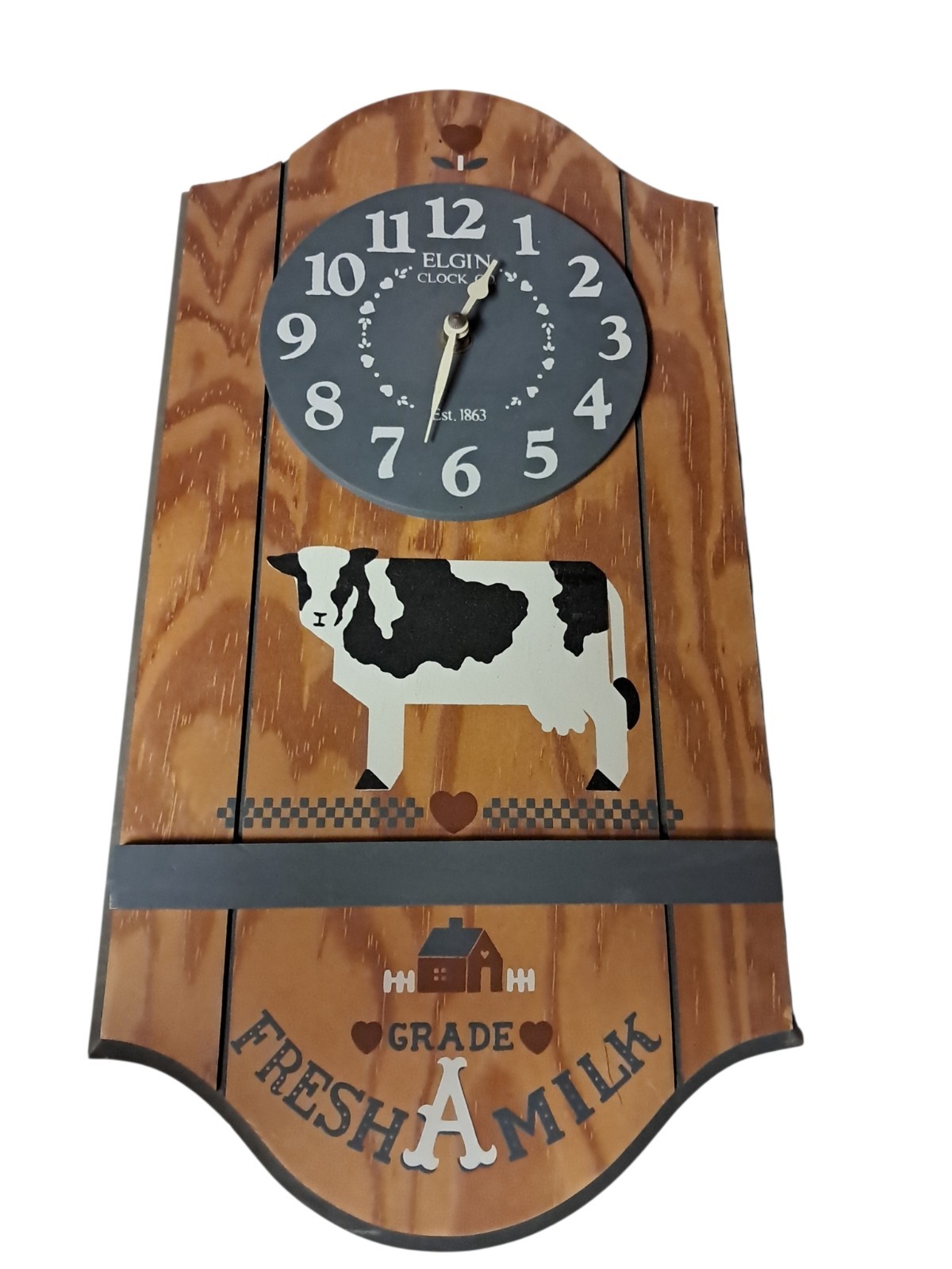 VTG Elgin Cow Clock Habersham Country Collection Farm 1987 Cottage Granny Core VTG Elgin Cow Clock Habersham Country Collection Farm 1987 Cottage Granny Core