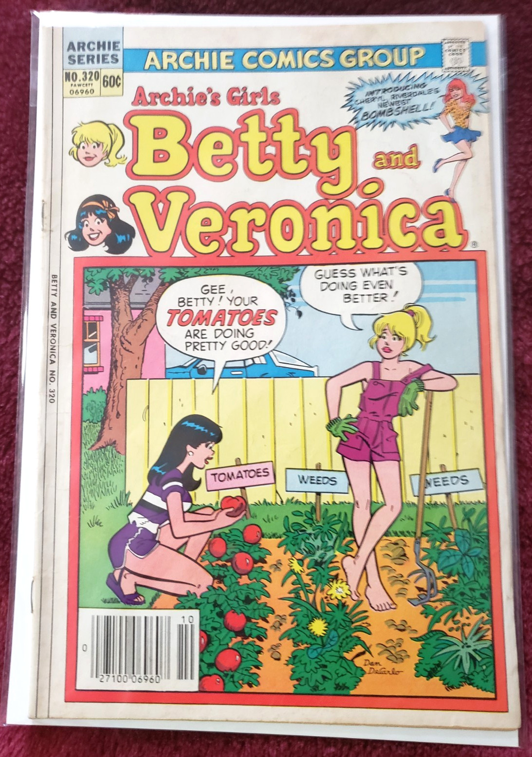 Archie’s Girls Betty and Veronica 320 Fine- 1st Appearance of Cheryl Blossom