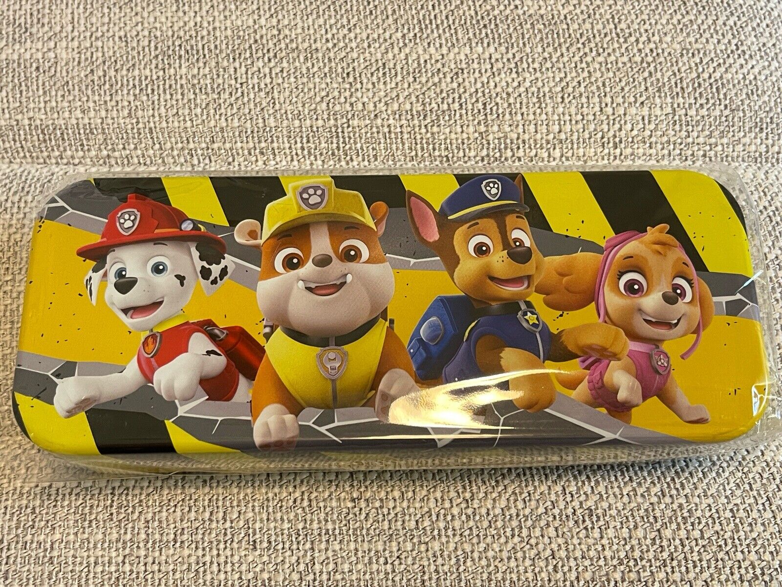 Paw Patrol Pencil Case, Pups On The Go, School, Craft, Party, Tin Box, Collector