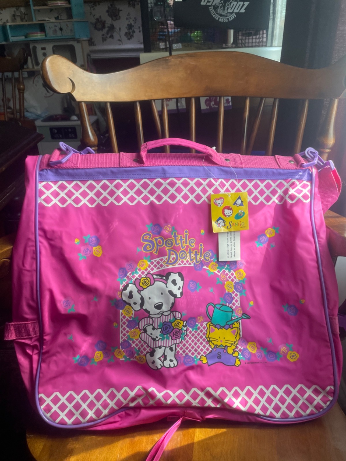 Vintage Sanrio Spottie Dottie Large Bag 1997 With Tags Vintage Sanrio Spottie Dottie Large Bag 1997 With Tags