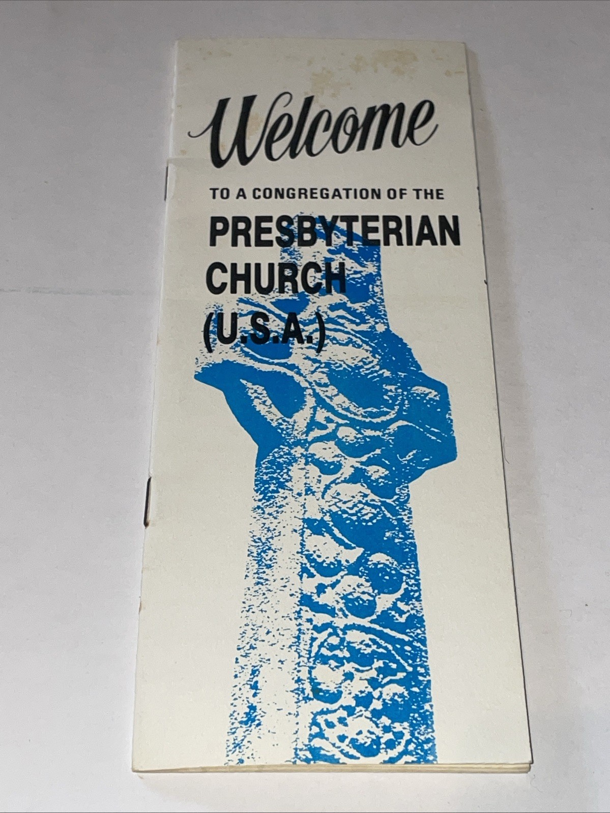 Welcome Presbyterian Church Pamphlet Vintage 1984 Christian Bible Jesus Ephemera
