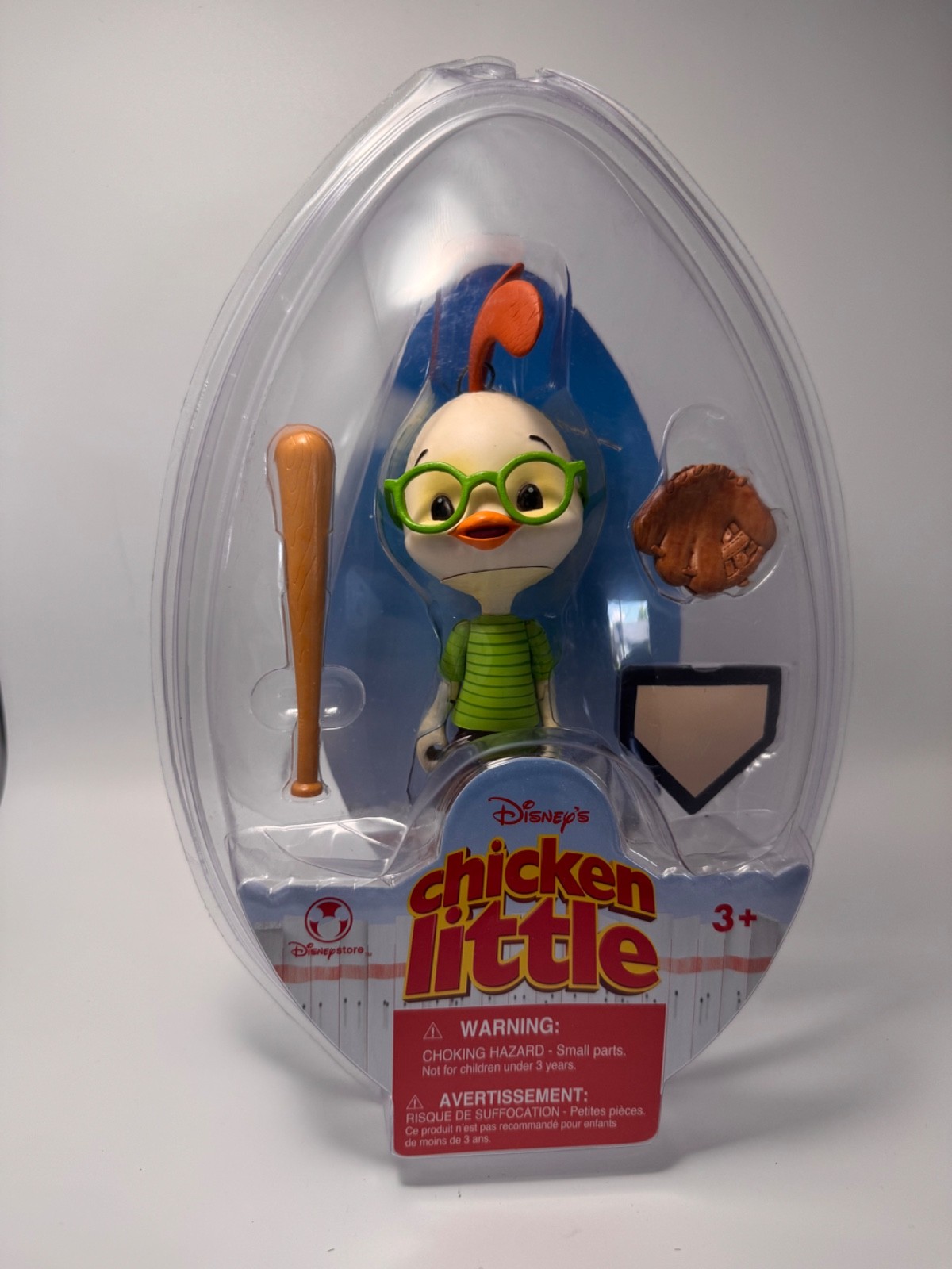 NEW SEALED Disney Store Chicken Little Baseball Action Figure w/Accessories NEW SEALED Disney Store Chicken Little Baseball Action Figure w/Accessories