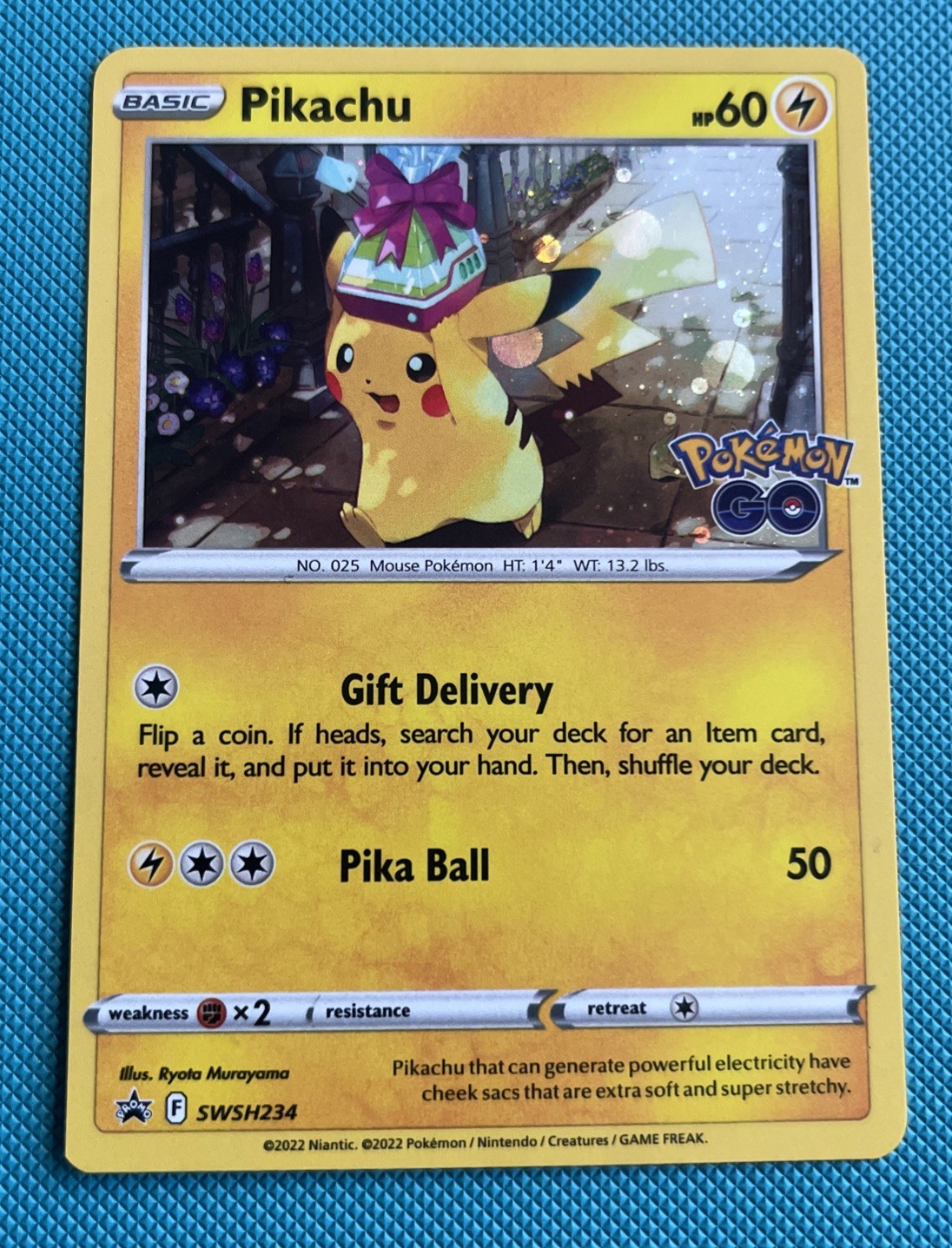 Pikachu SWSH234 - Sword & Shield Promo Cosmo Holo Pokémon Card - Near Mint