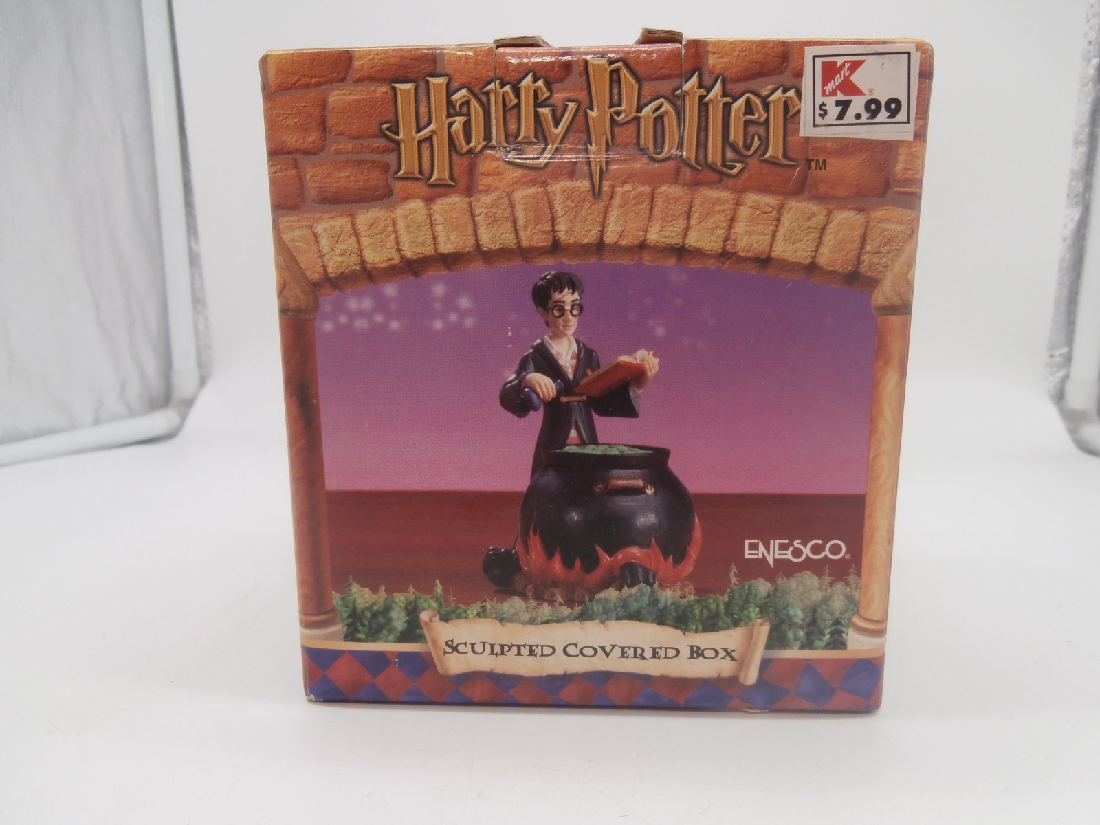 2000 Enesco Harry Potter RARE Sculpted Covered Box, 883379 Potion Pot on Flame 2000 Enesco Harry Potter RARE Sculpted Covered Box, 883379 Potion Pot on Flame