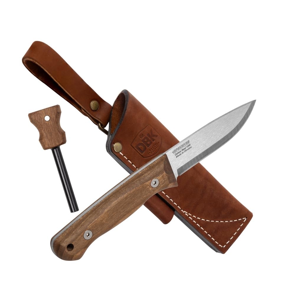 Bushcraft Carbon Fiber Fixed Blade Knife Bushmate DBK Design Fixed Blade Bushcraft Carbon Fiber Fixed Blade Knife Bushmate DBK Design Fixed Blade