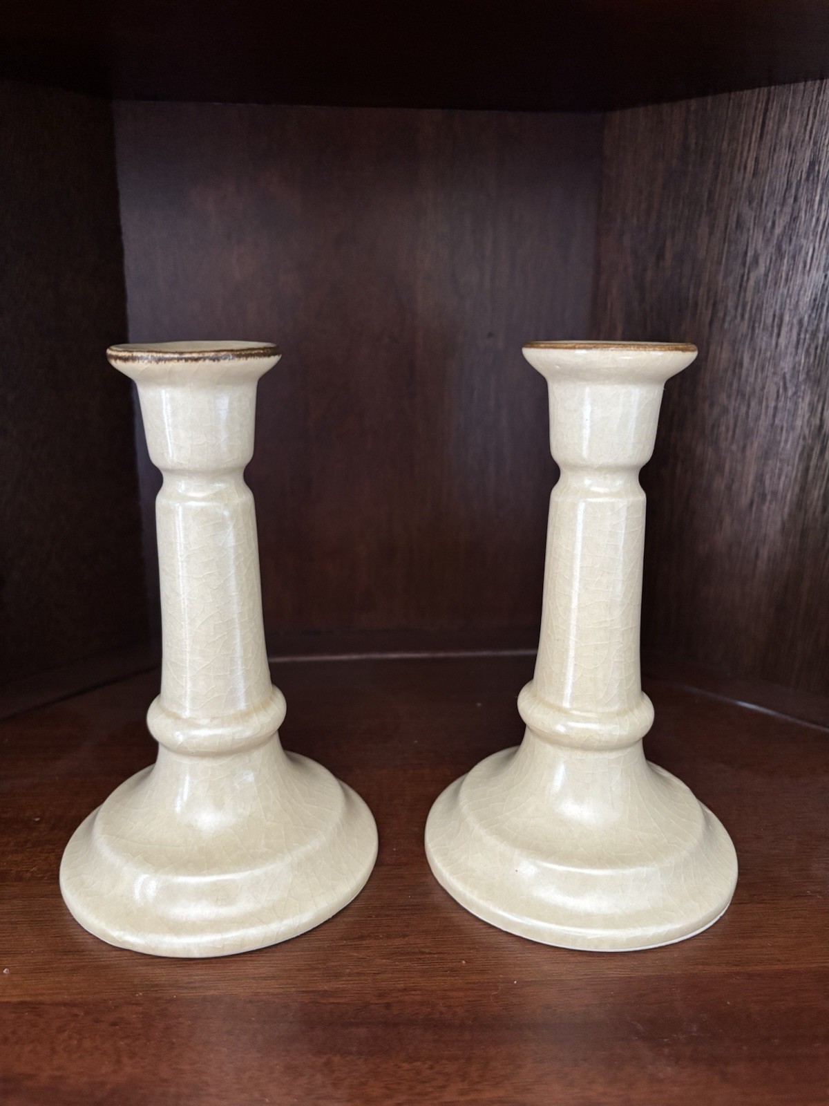 2 Vintage Pfaltzgraff Village? Candle Holders