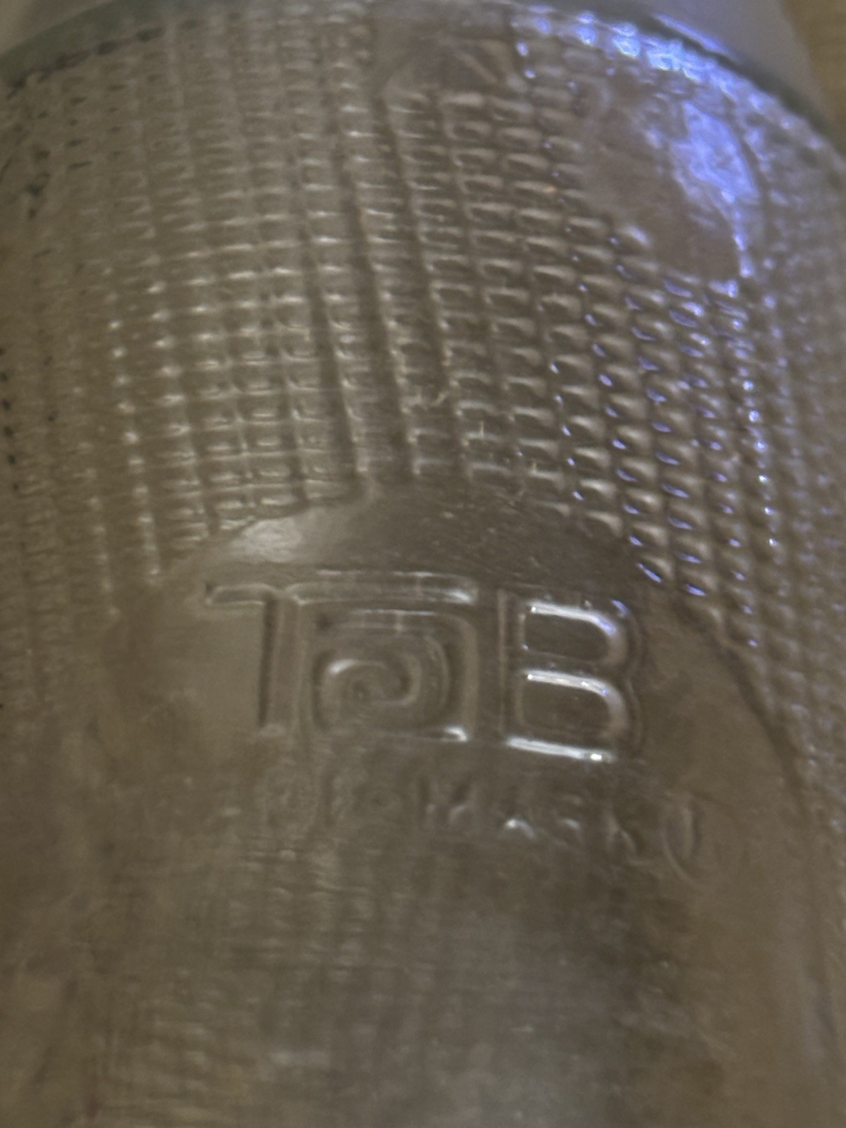 Vintage (70’s) TaB (Coca-Cola) Clear Embossed Soda Bottle 10 fl oz