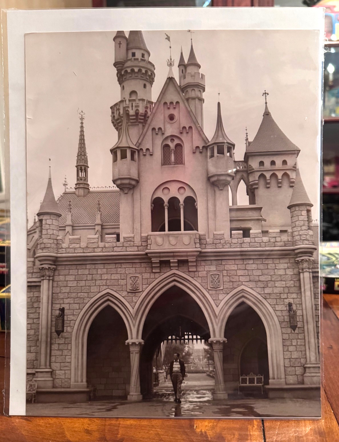 1955 Vintage 16x20 Photo of Walt Disney Before The Opening of Disneyland