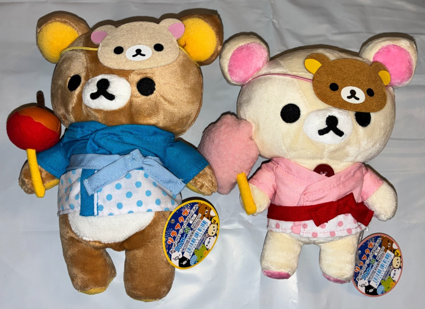 San-X Chara Matsuri Rilakkuma Plush Yukata LOT Japan Festival EyePatch 2007 RARE San-X Chara Matsuri Rilakkuma Plush Yukata LOT Japan Festival EyePatch 2007 RARE