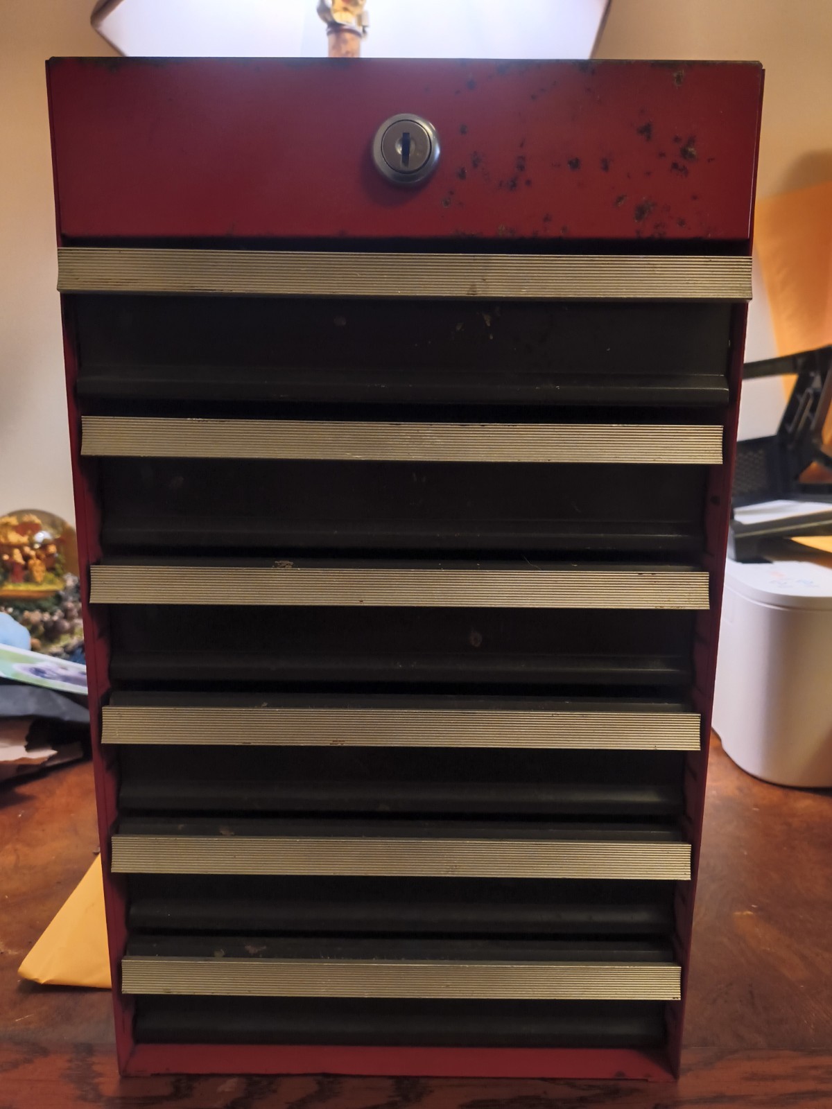 Vintage Craftsman side Toolbox Red 6 Drawer 706- 652030 USED READ DESCIRPTION