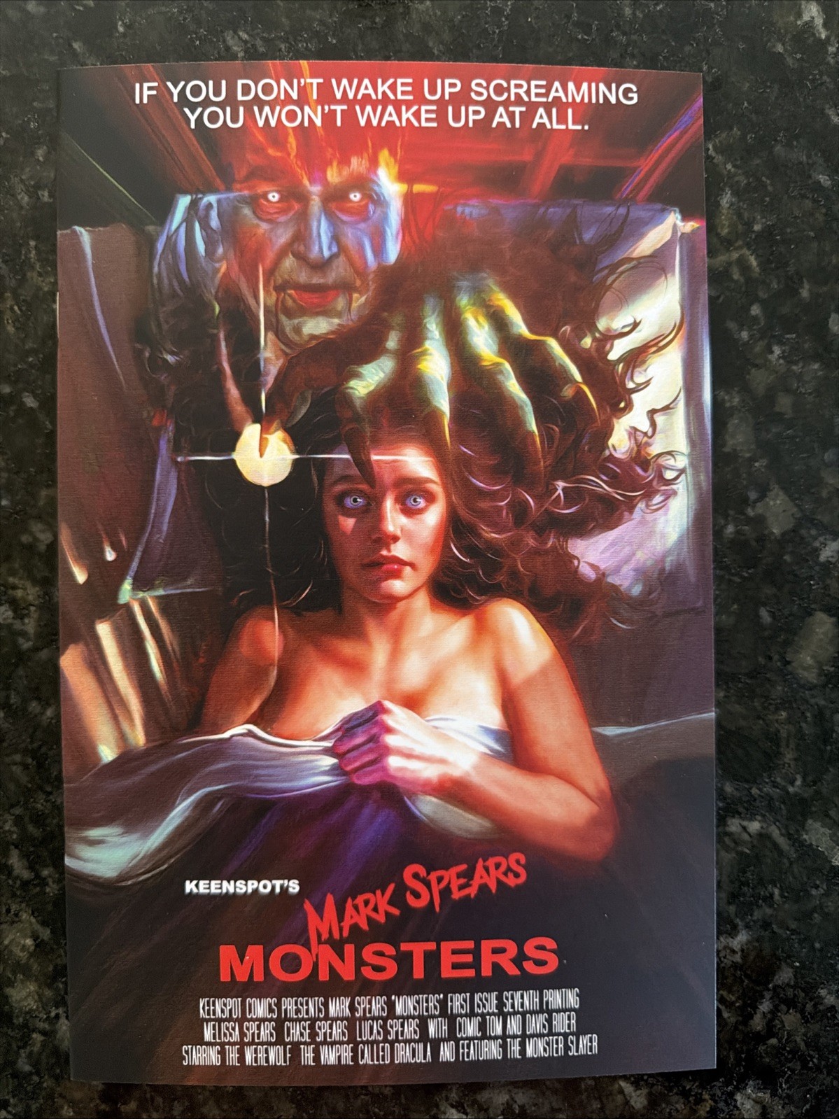 Mark SPEARS Monsters #1 NIGHTMARE ON ELM STREET POSTER HOMAGE RED NYCC Ltd 400