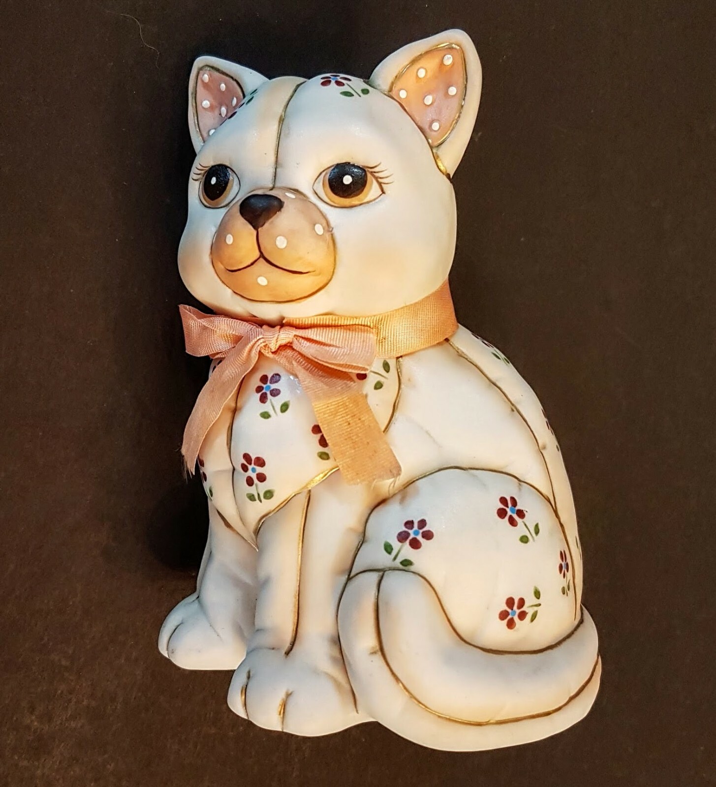 Lefton China Calico Kitty Cat Figurine 6