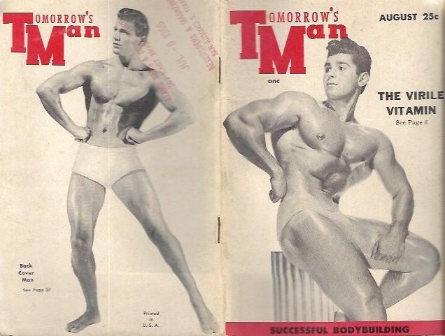 TOMORROW\'S MAN AUG 1955 Pocketsize Physique Magazine