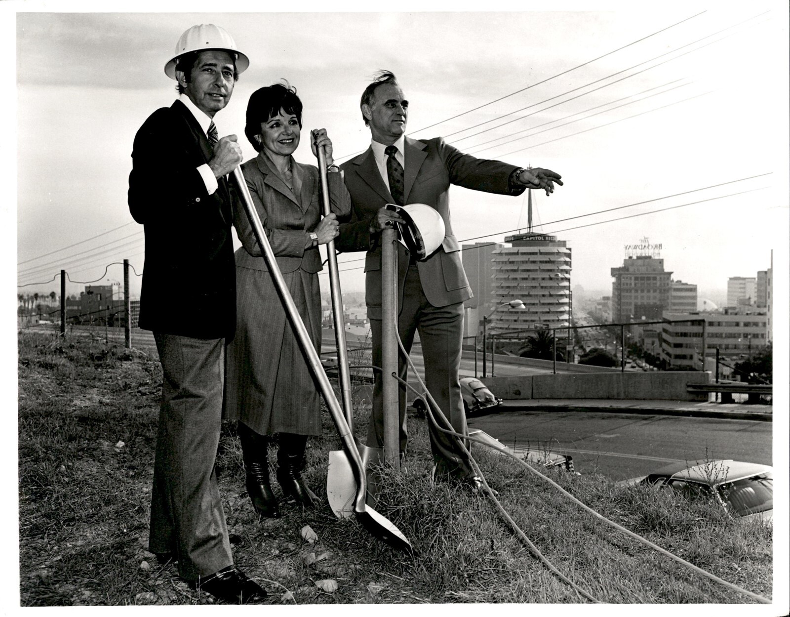 LD310 Original Photo GROUND BREAKING CEREMONY Executives Holding Shovels Dig LD310 Original Photo GROUND BREAKING CEREMONY Executives Holding Shovels Dig