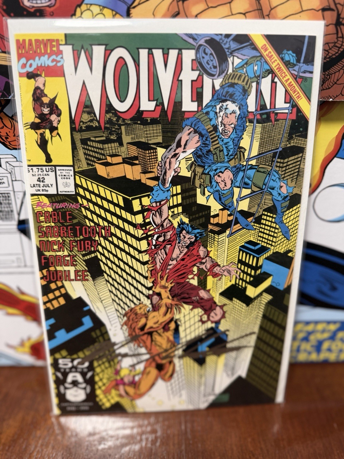 Wolverine #42 / Sabertooth / SIGNED Silvestri / COA / NM 🔑