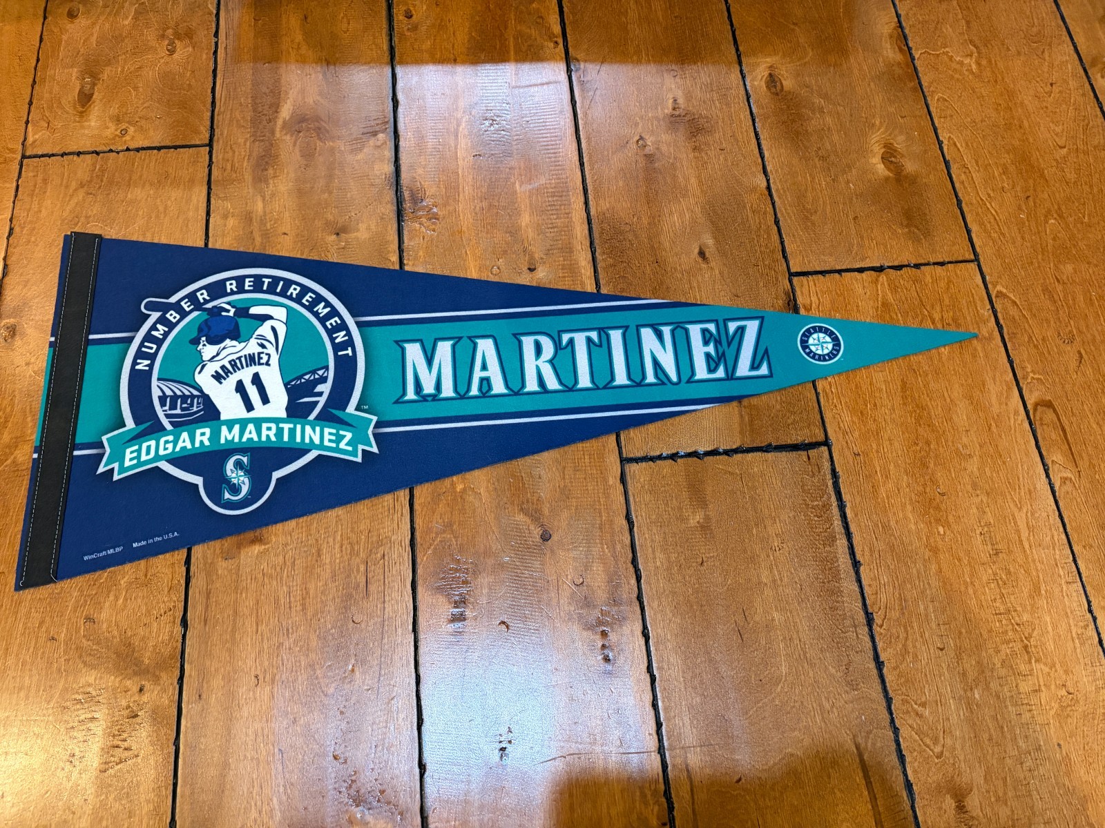 Vintage Edgar Martinez Number Retirement Seattle Mariners 30” Full Size Pennant