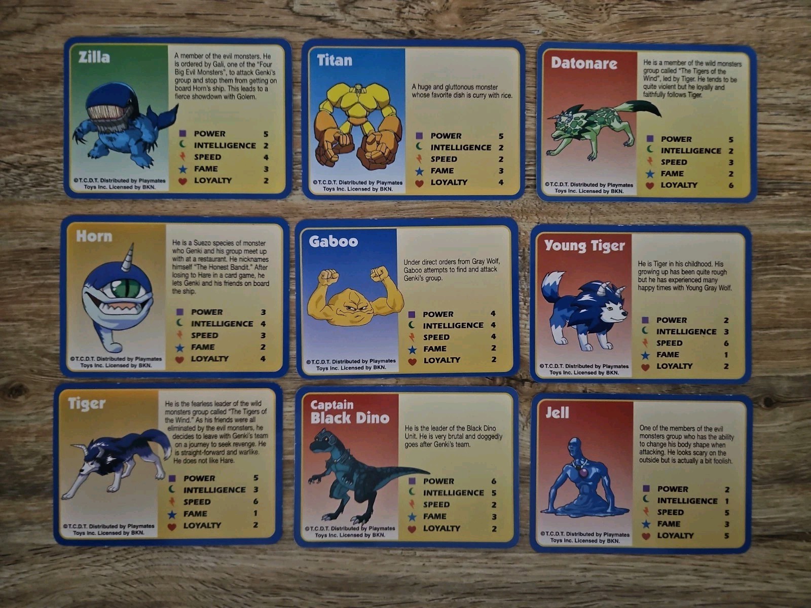 Monster Rancher Trading Card Lot Of 9 Playmates 1999 TCG