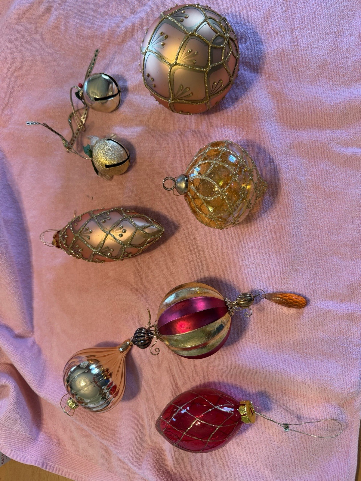 Six Very Old Christmas Ornaments