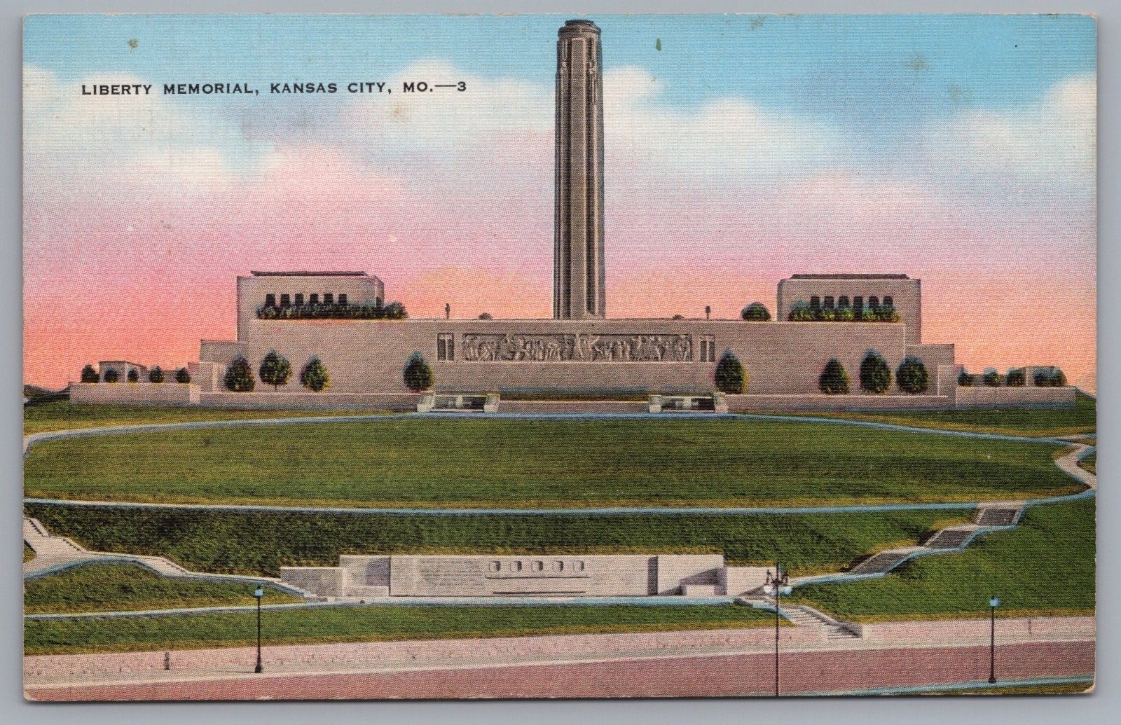 Kansas City Missouri Liberty Memorial World War I Monument Postcard Kansas City Missouri Liberty Memorial World War I Monument Postcard