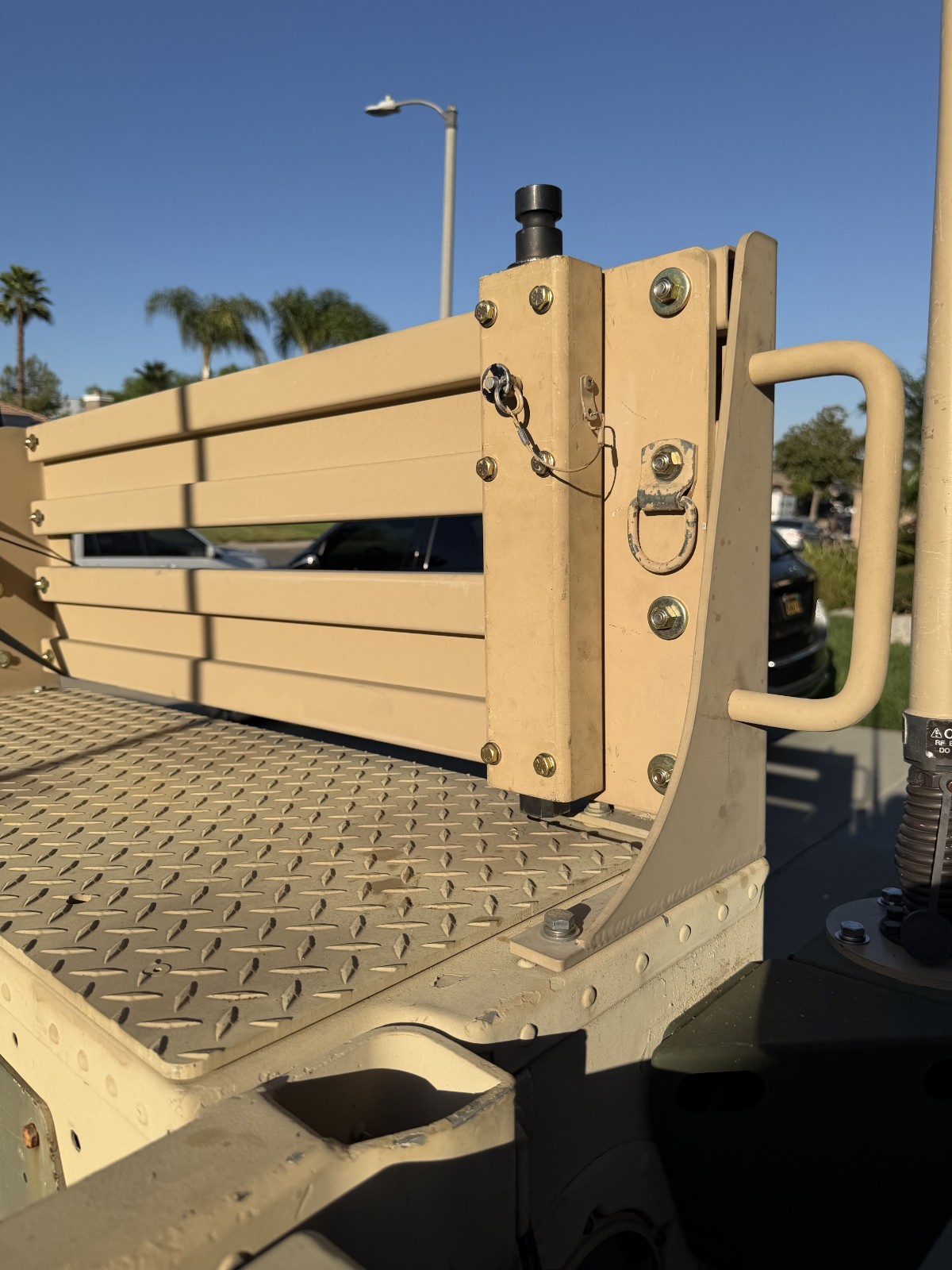 Original Milsysgroup Hmmwv GMV rear pintle post mount for swing arms Humvee MSG