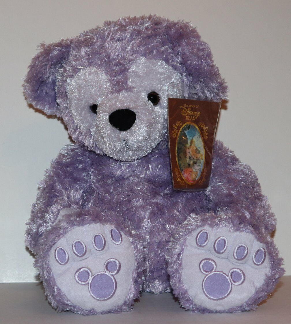 Disney World pre Duffy bear purple lavender Hidden Mickey plush 16\