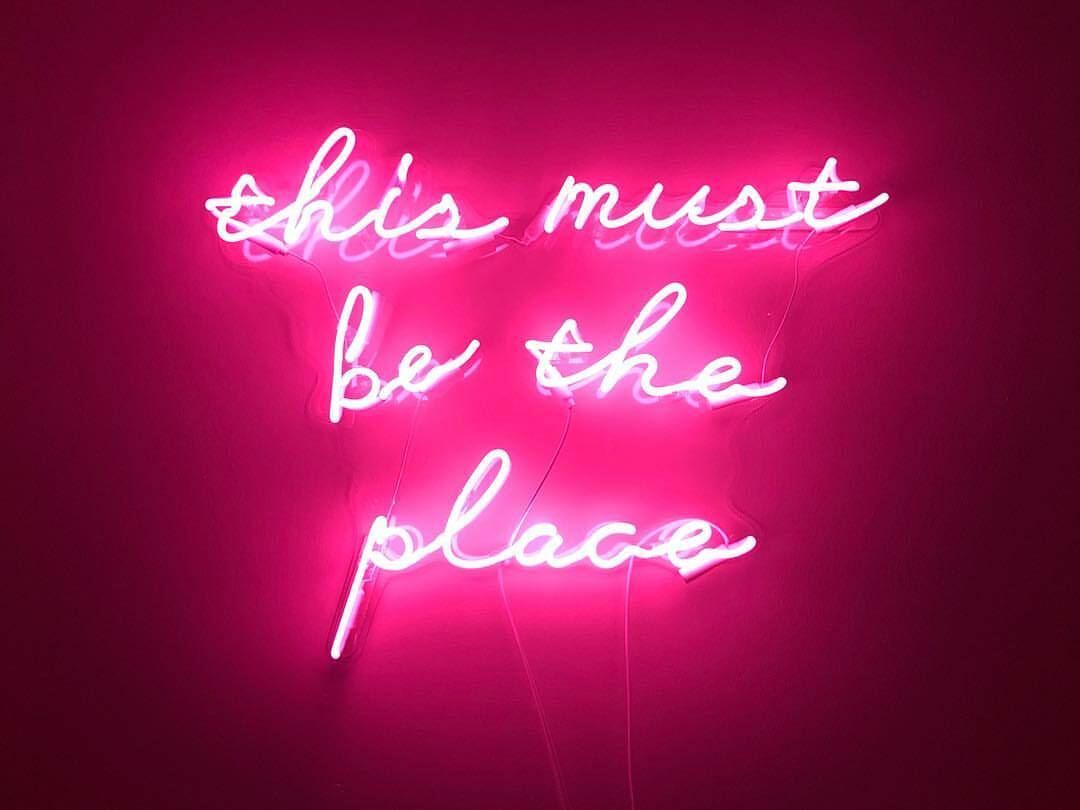 This Must Be The Place Pink Acrylic 20