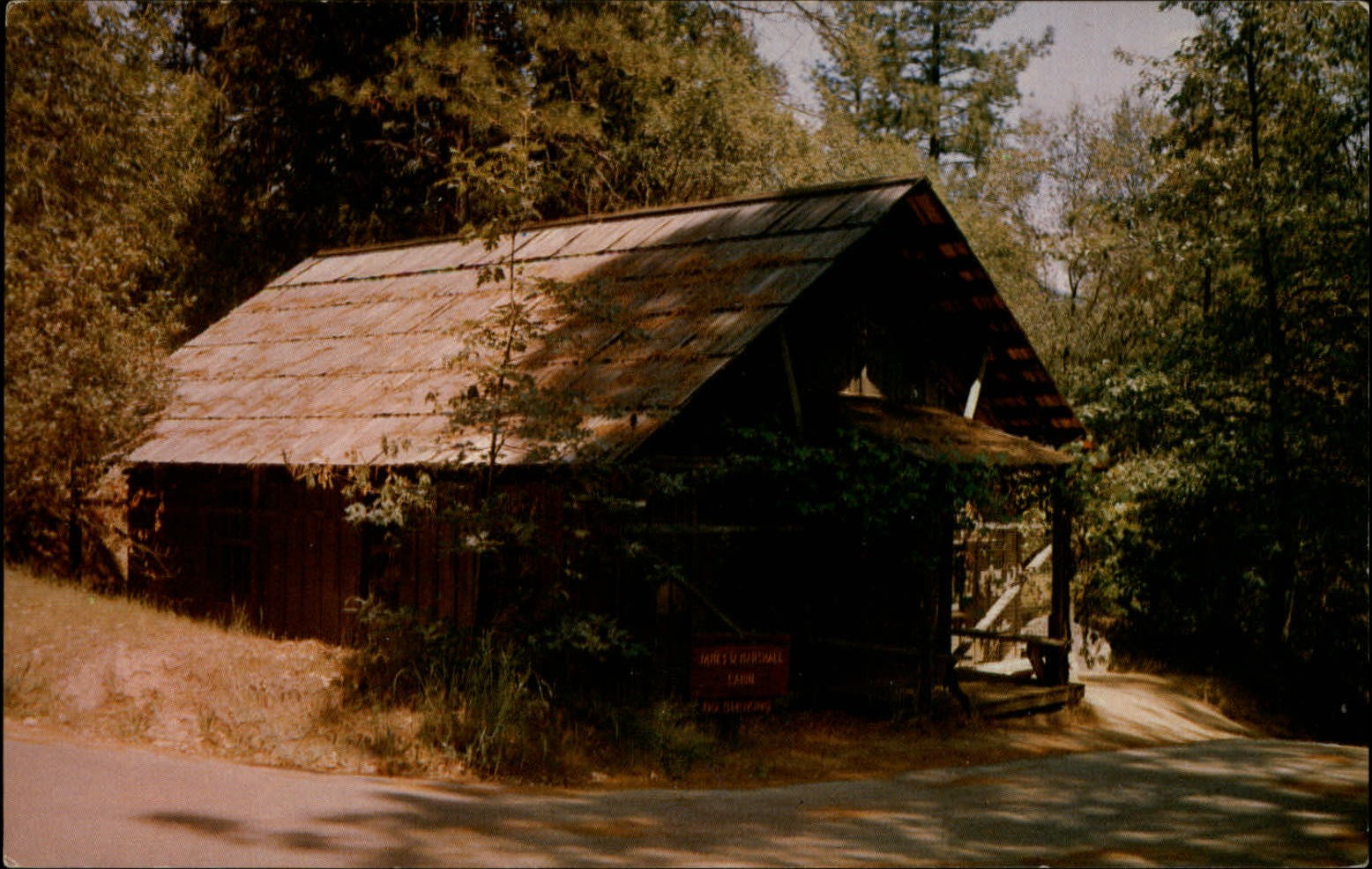 California Coloma James W Marshall\'s Cabin ~ postcard sku945