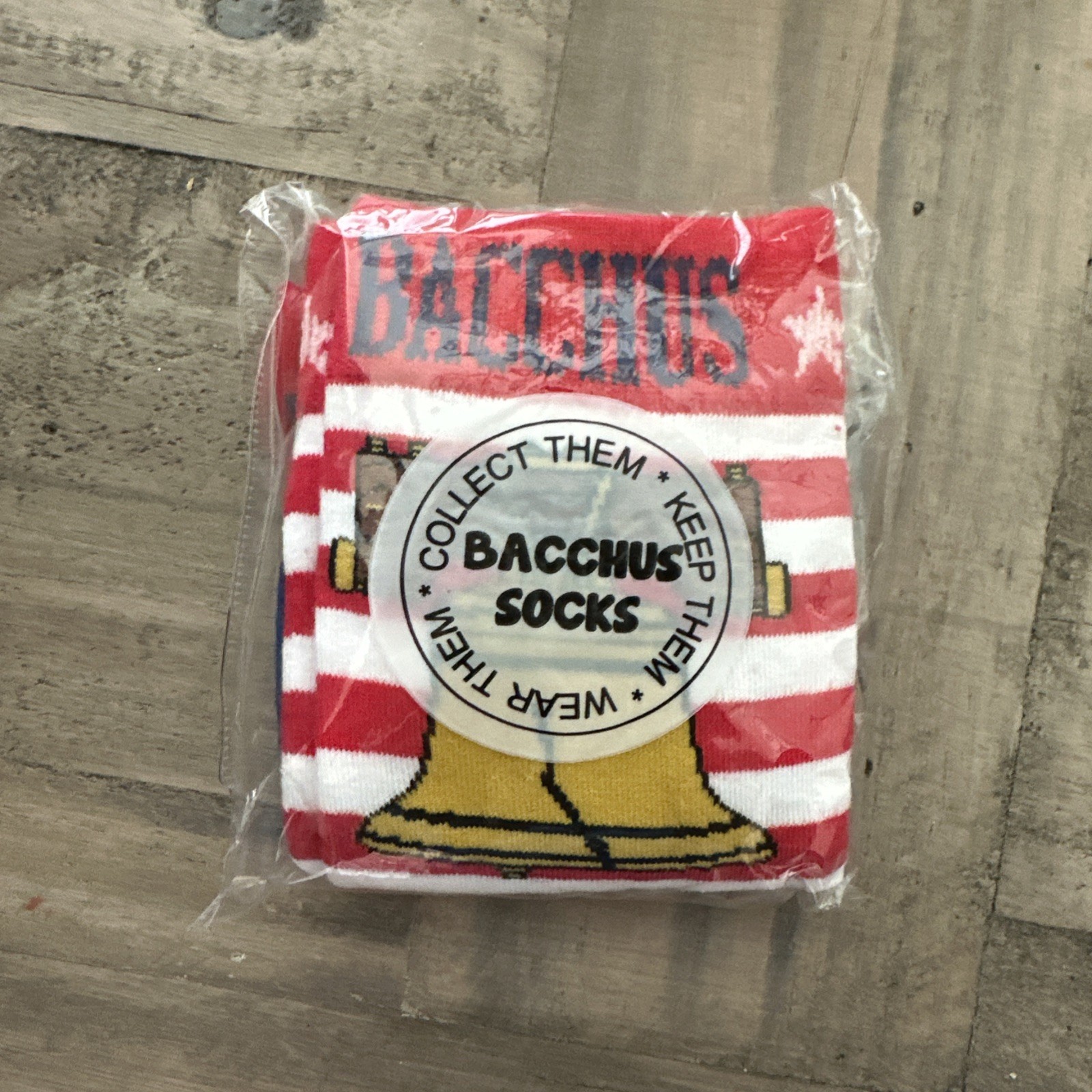 2026 Krewe of Bacchus Float Socks 6 Declaration of Independence Mardi Gras