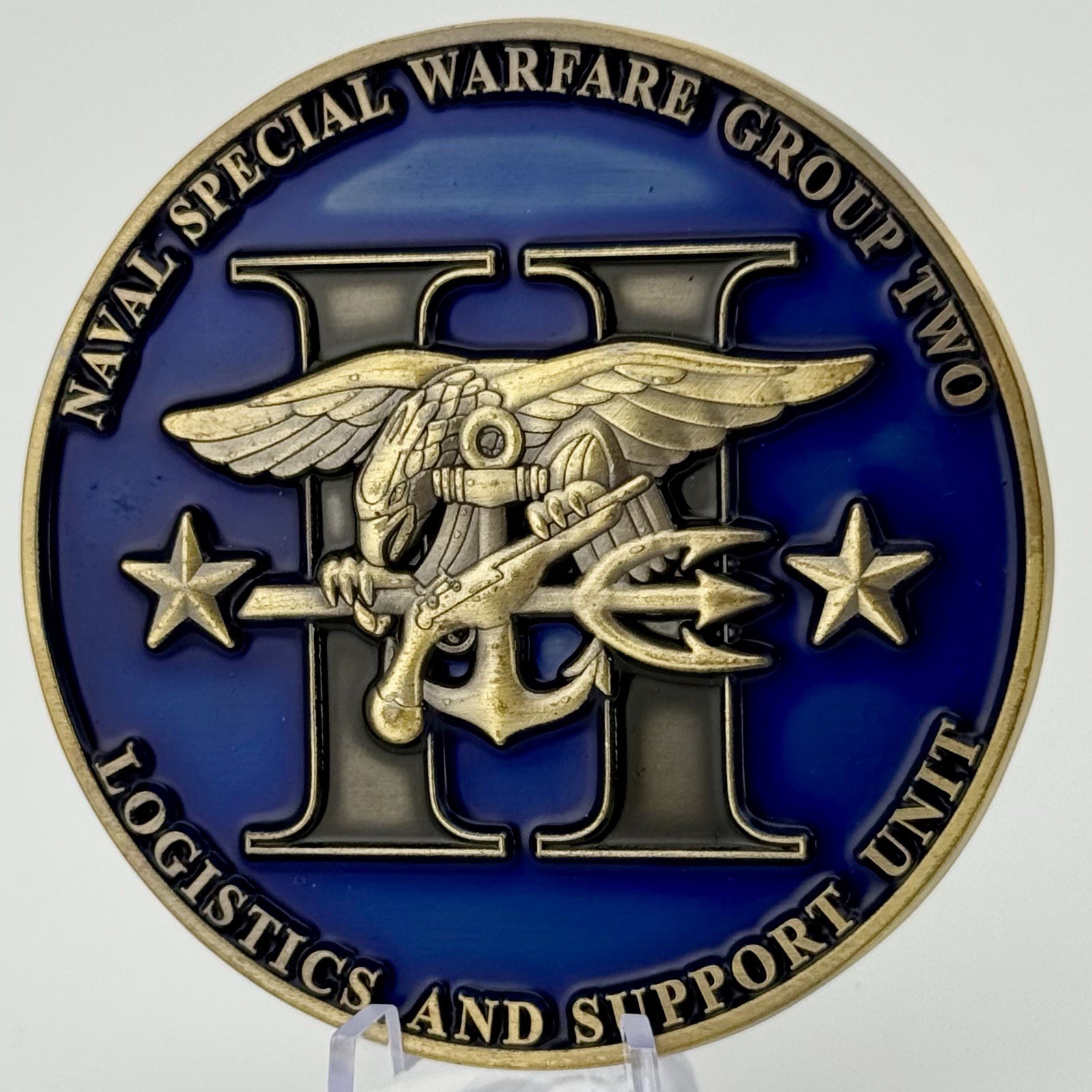 NSW Group 2 LOGSU-2 Challenge Coin Navy SEAL NSW East Chiefs Mess NSWG