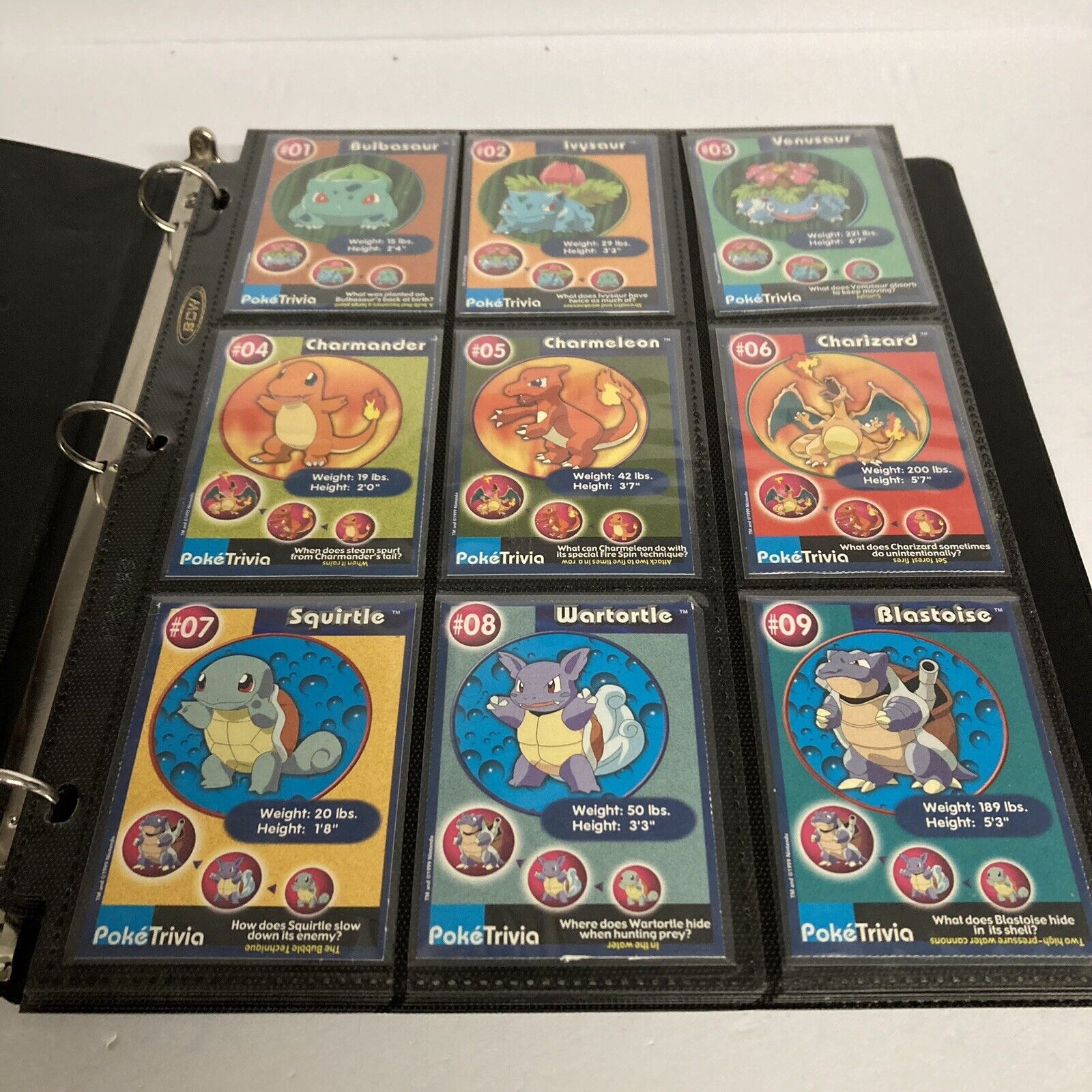 1999 Original 151 Pokemon Burger King PokeTrivia Trading Card Master Set (VG)