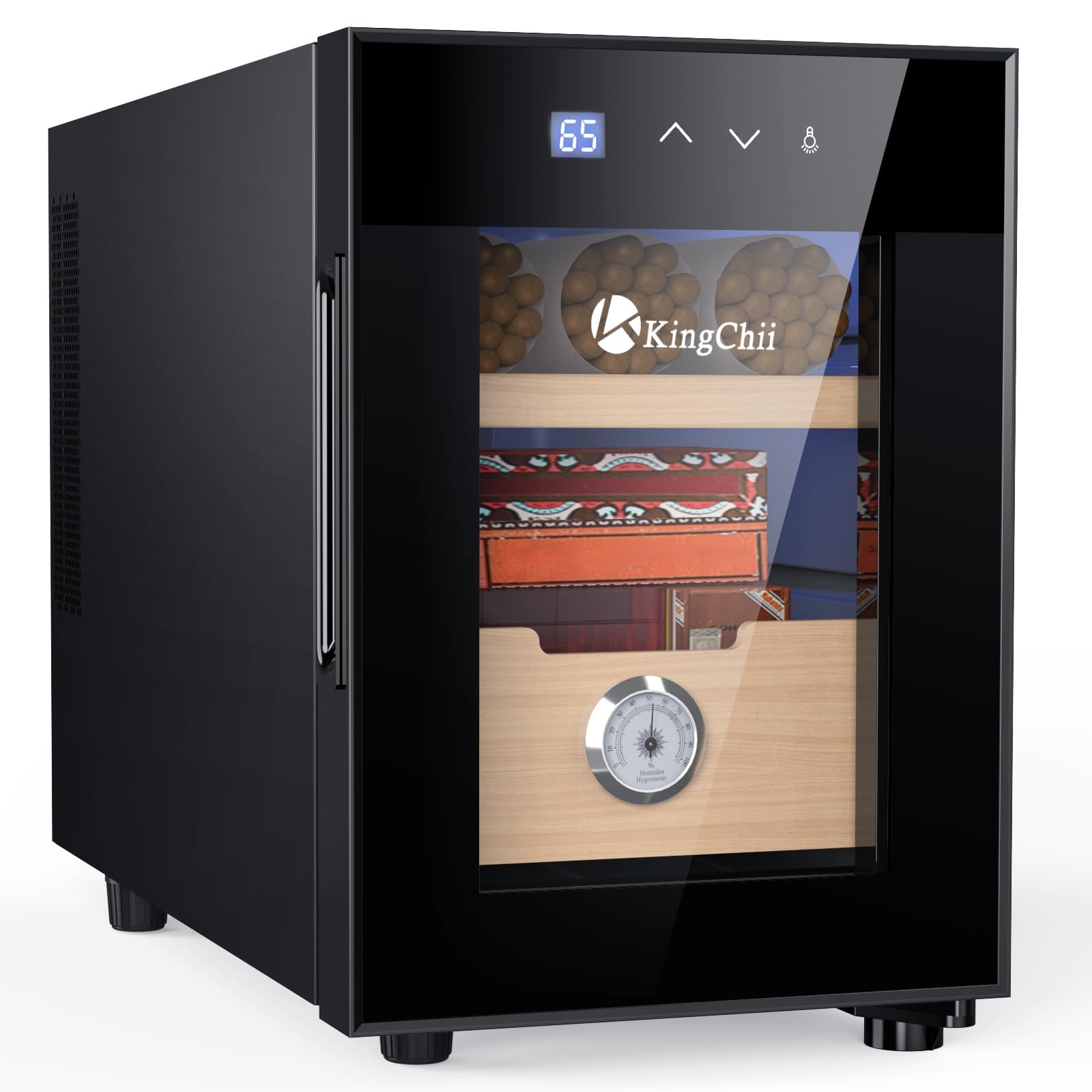 KingChii 16L Electric Cigar Humidors Temperature Control System, Cigar Cabinet