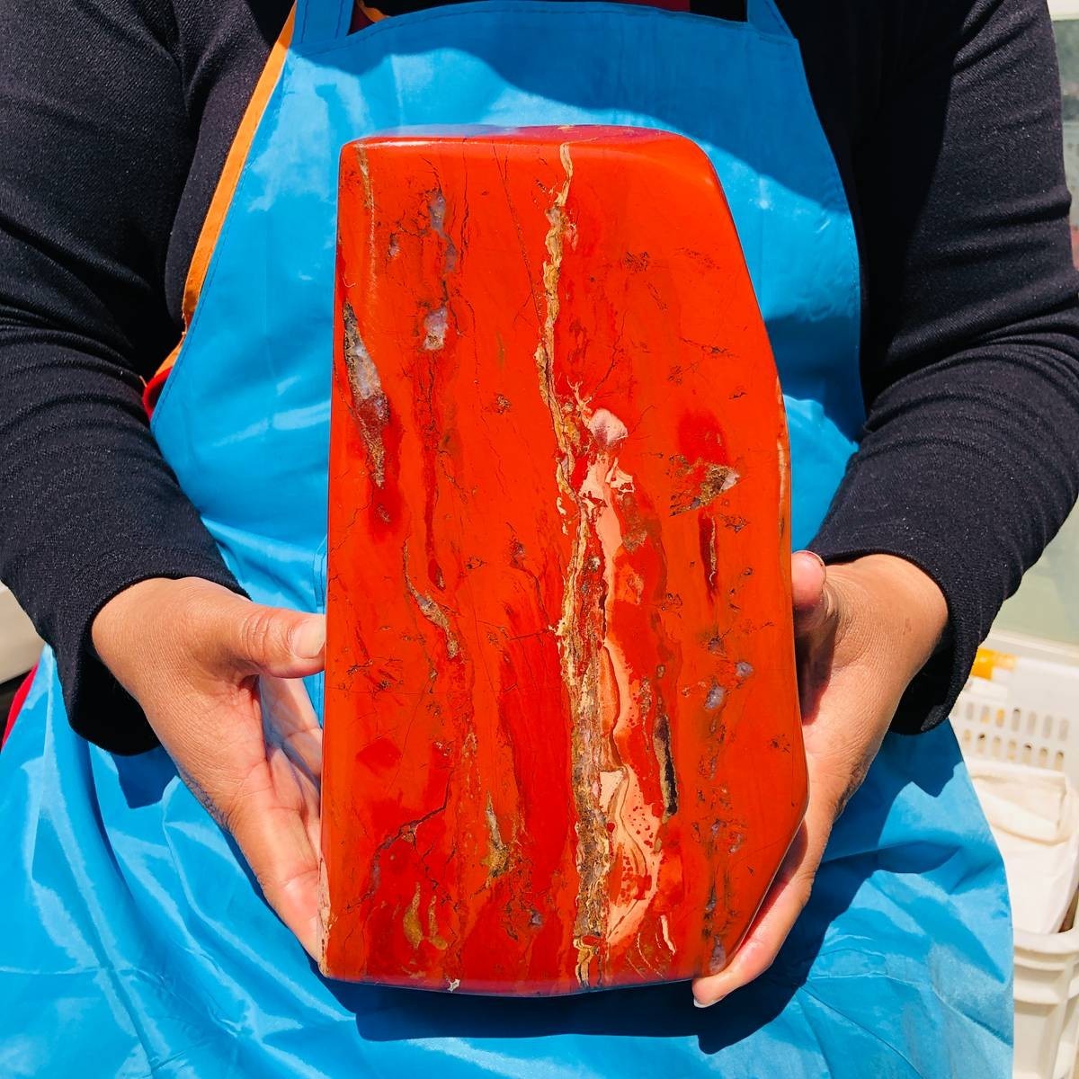 13.8LB TOP Natural Red jasper Quartz Crystal mineral specimen Healing Decoration