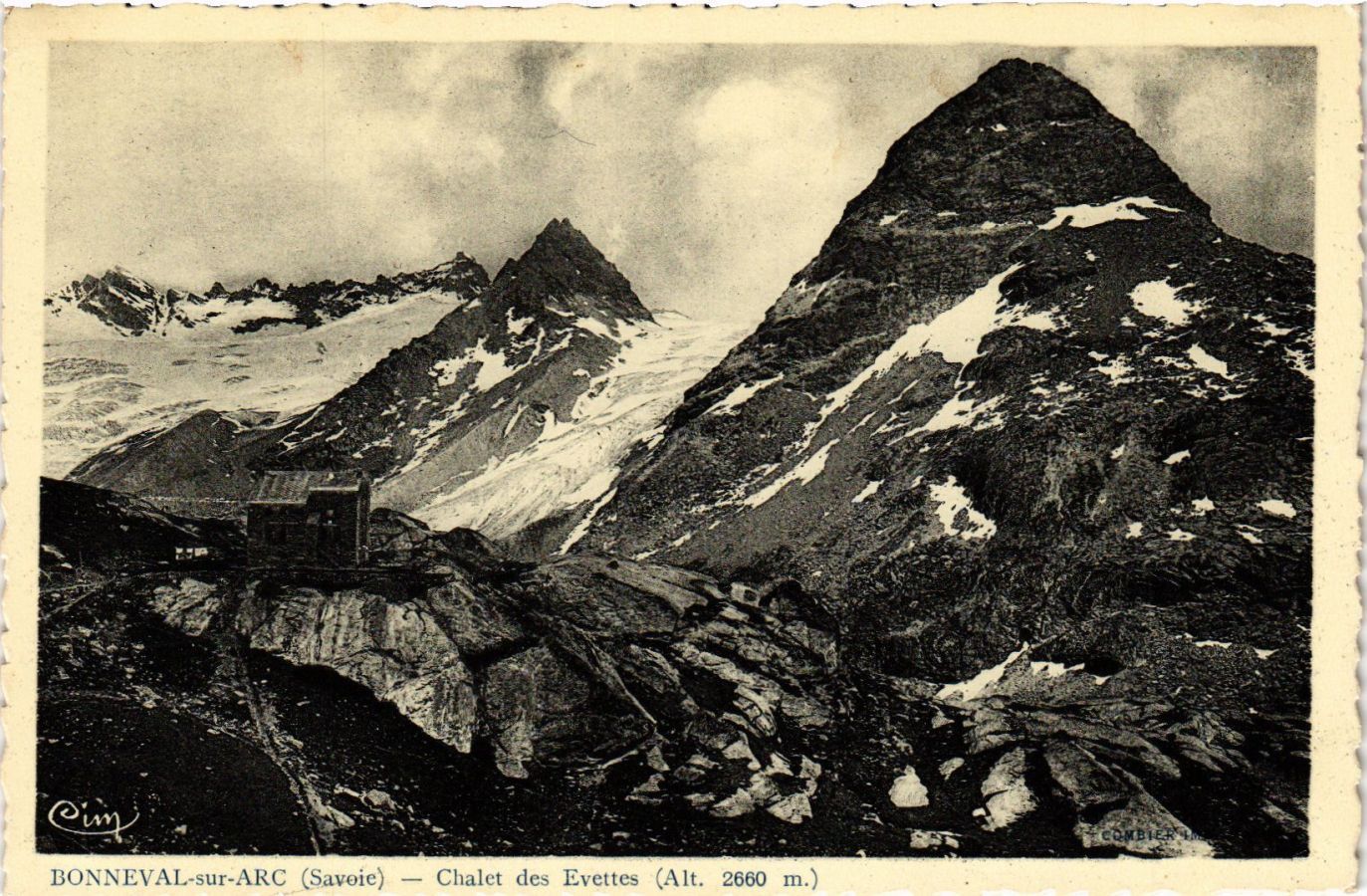 Old postcard Bonneval-sur-ARC - Chalet des Evettes (Alt 2660 m) (651533)