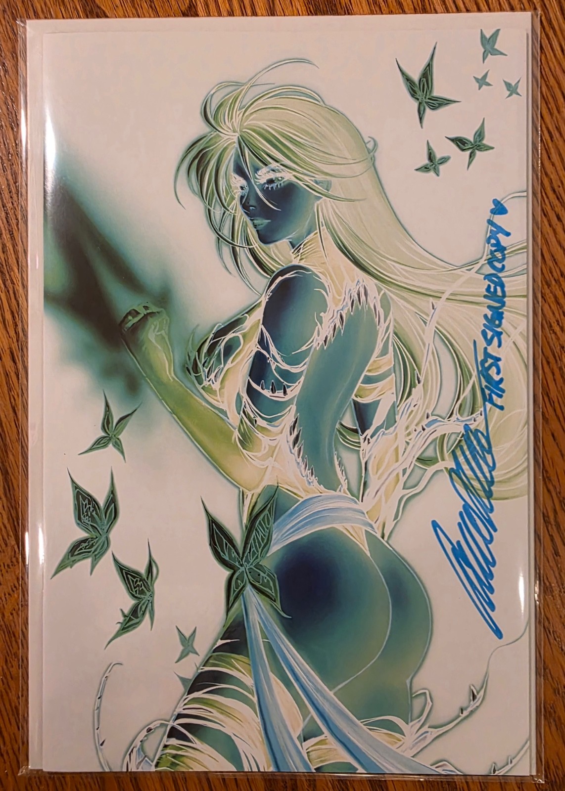 White Widow #1 - Anna Zhou Negative Variant - 1st SIGNED - Nerdy Girl Exclusive