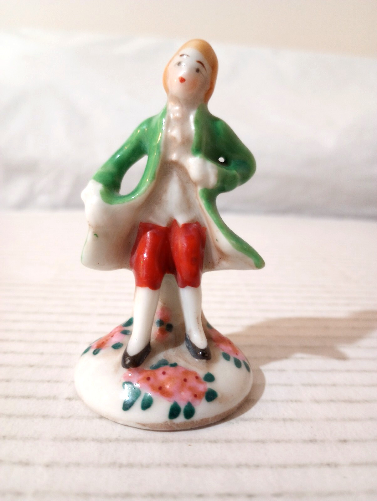 Vintage Porcelain Man Figurine Japan 3 in