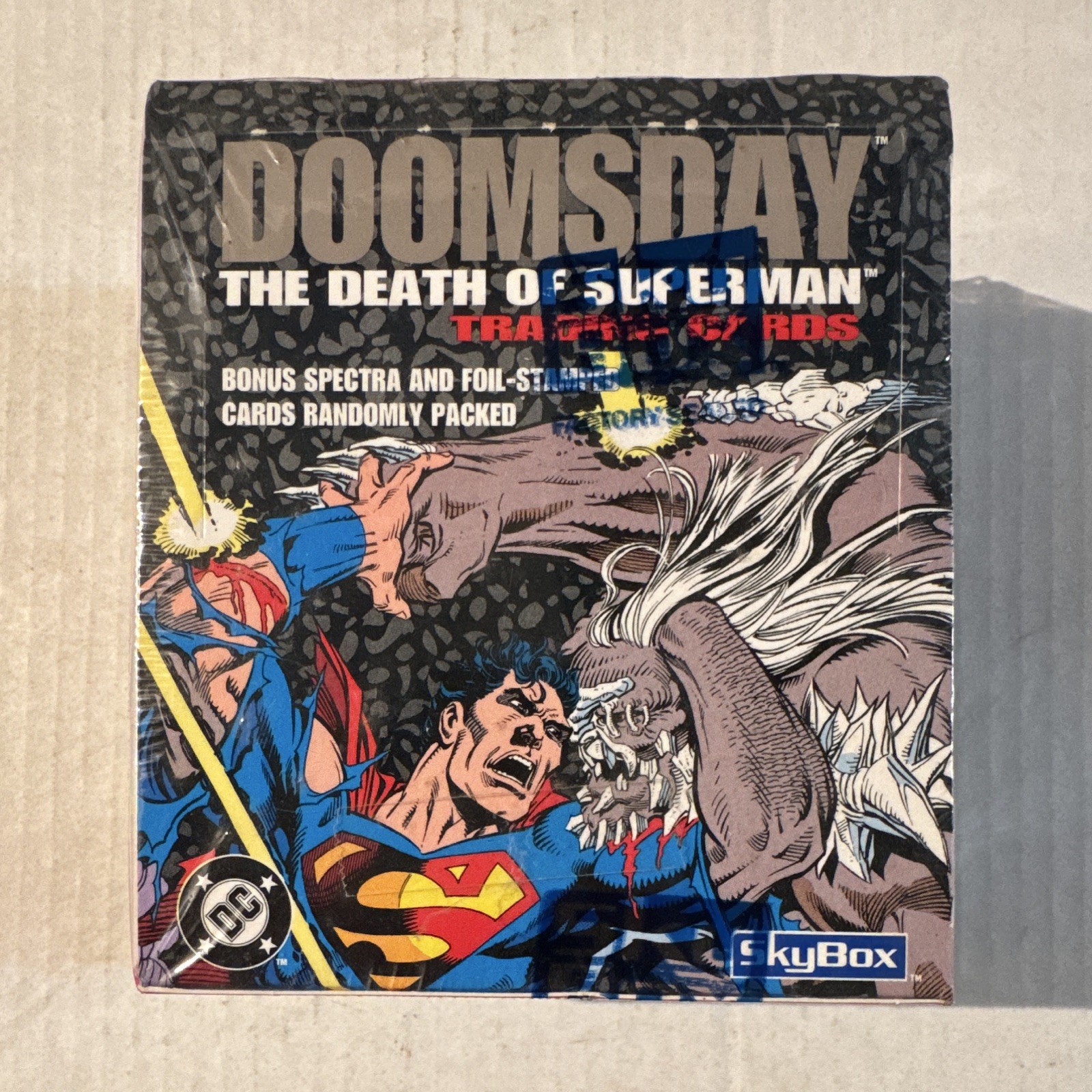 Skybox 1992 Doomsday the Death of Superman Unopened Factory Sealed Box Skybox 1992 Doomsday the Death of Superman Unopened Factory Sealed Box