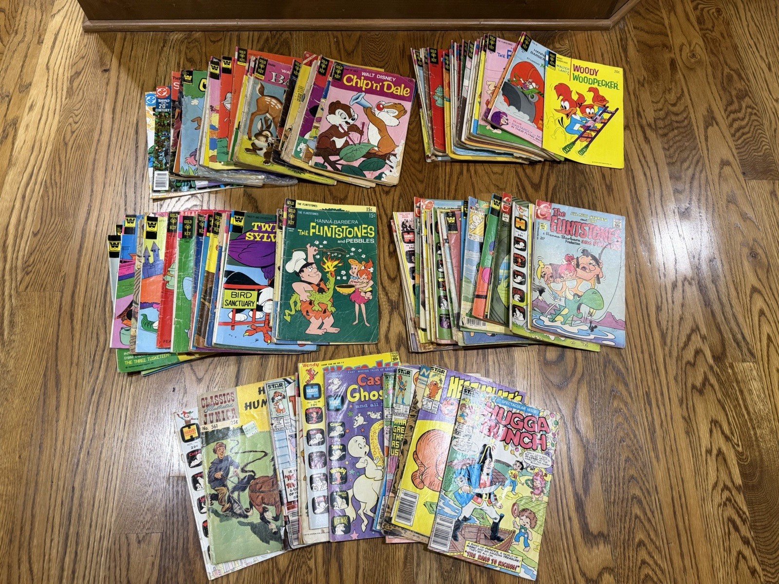 Silver Age Comic Lot 1950s+ Disney, Flinstones, Gold Key, Whitman, Carlton +++