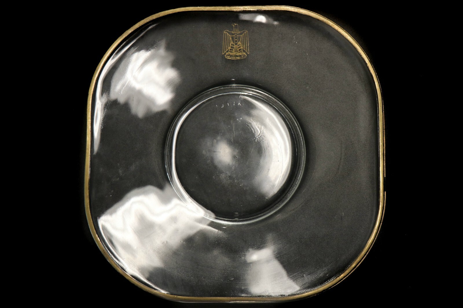 Desert Storm OIF Iraq Bringback - Iraqi Saddam Hussein Glass Palace Plate